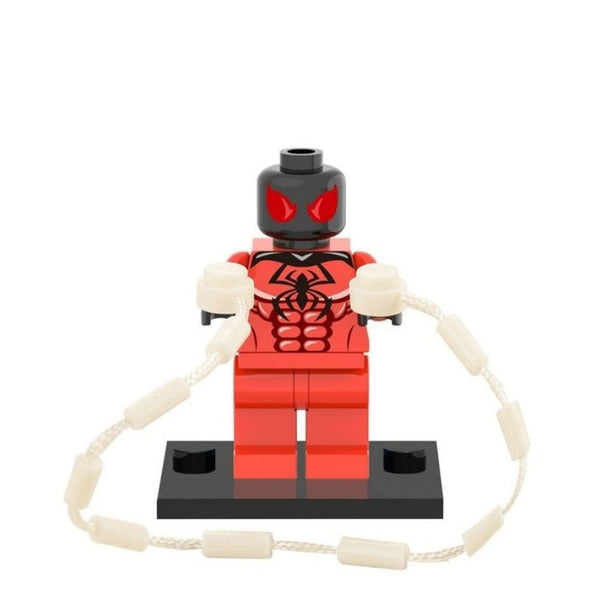 Marvel Spiderman Lego Minifigure - Figure 126 - Spiderman - Scarlet Spider