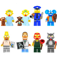 Simpsons Set of 8 Lego Minifigures - Style 5