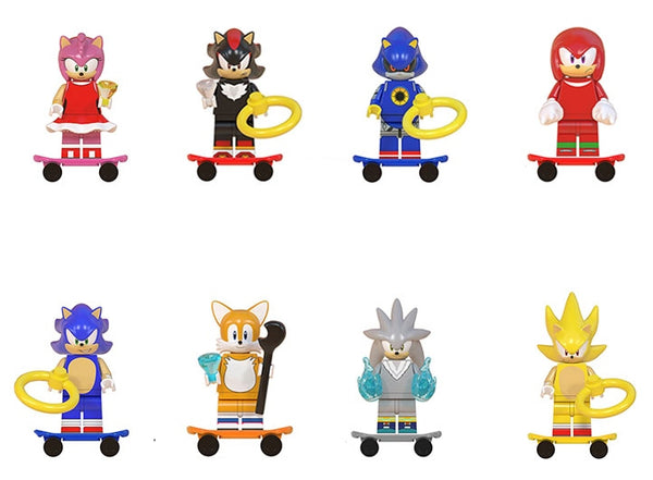Sonic The Hedgehog Set of 8 Lego Minifigures - Style 1