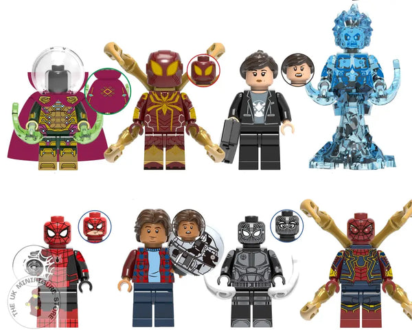 Spiderman Set Of 8 Minifigures - Style 4