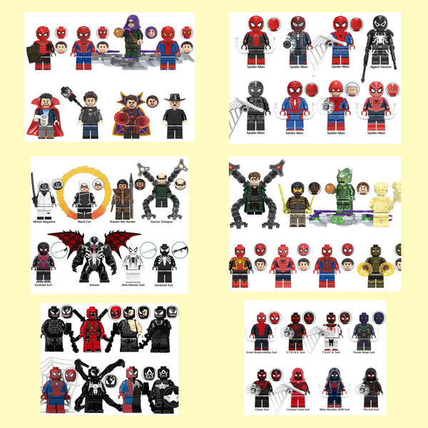 Spiderman Lego Minifigures - Bundle 4 - 48 Figures