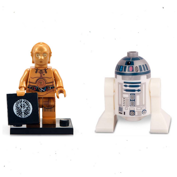 Star Wars Lego Minifigure Bundle - C-3PO and R2-D2