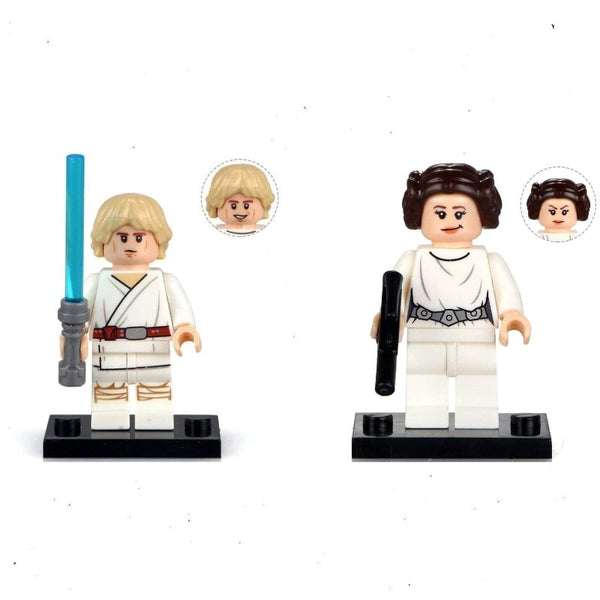 Star Wars Lego Minifigure Bundle - Princess Leia and Luke Skywalker