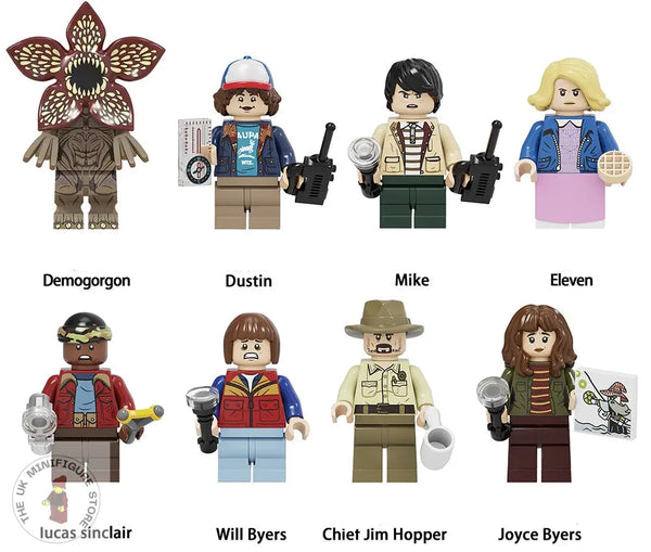 Stranger Things Set Of 8 Minifigures - Style 1