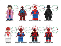 Marvel Spiderman Set of 8 Lego Minifigures - Style 10