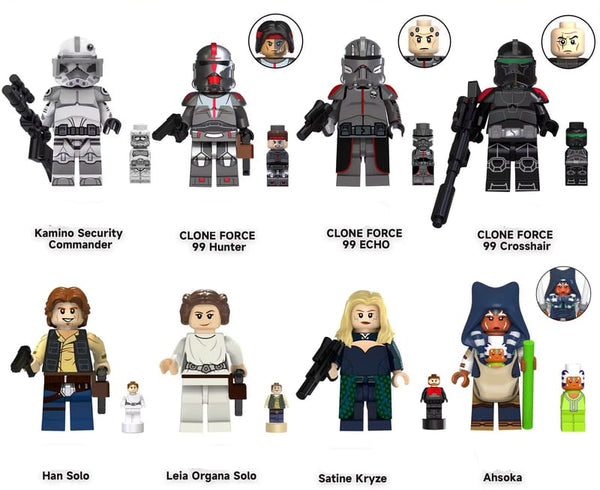 Star Wars Set of 8 Lego Minifigures - Style 28