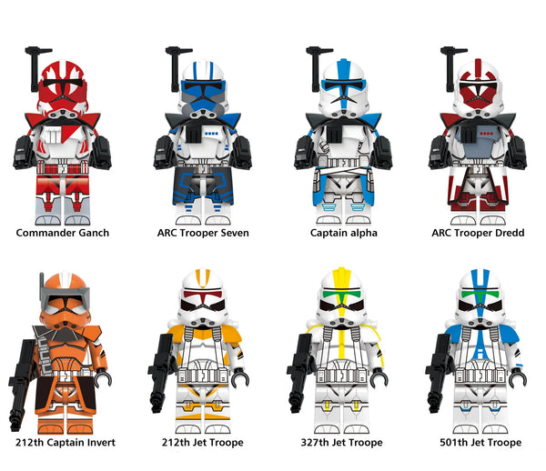 Star Wars Set of 8 Lego Minifigures - Style 31