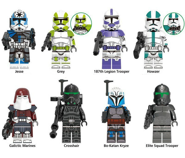 Star Wars Set of 8 Lego Minifigures - Style 32