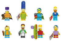Simpsons Set of 8 Lego Minifigures - Style 3