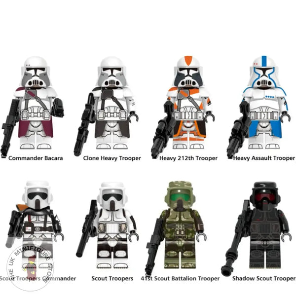 Sw Set Of 8 Minifigures - Style 25 Lego