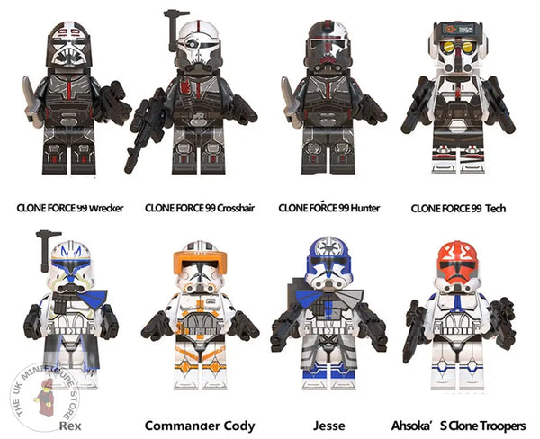 Sw Set Of 8 Minifigures - Style 7