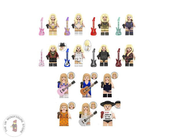 Taylor Swift Set Of 14 Minifigures - Bundle 1 Lego