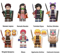 Demon Slayer Anime Set of 8 Lego Minifigures - Style 1