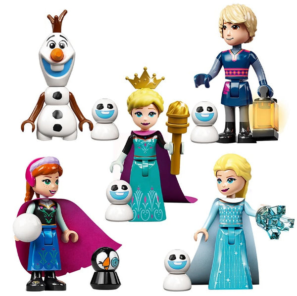 Frozen Set of 8 Lego Minifigures - Style 2