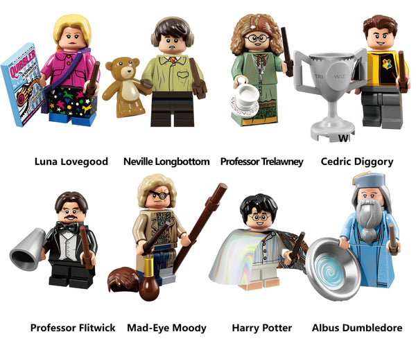 Harry Potter Set of 8 Lego Minifigures - Style 1