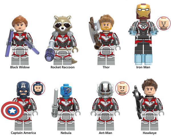 Marvel Avengers Set of 8 Lego Minifigures - Style 5