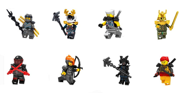 Nijago Set of 8 Lego Minifigures - Style 1