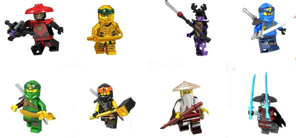 Ninjago Set of 8 Lego Minifigures - Style 5
