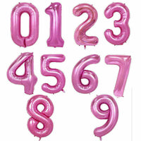 40" Large Birthday Number Balloon - Pink