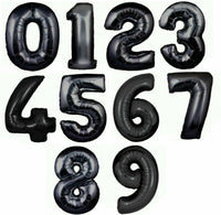 40" Large Birthday Number Balloon - Black