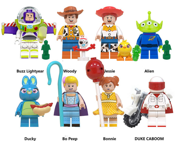 Toy Story Set of 8 Lego Minifigures - Style 1